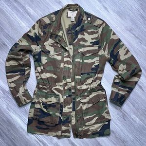Forever 21 Camo Military Utility Style Jacket